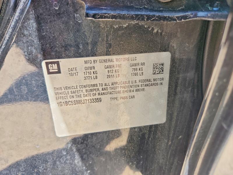 Продажа на аукционе авто 2018 Chevrolet Cruze, vin: 1G1BC5SM8J7133359, номер лота: 53623516