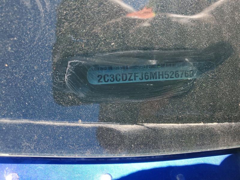 52484356 :رقم المزاد ، 2C3CDZFJ6MH526760 vin ، 2021 Dodge Challenger مزاد بيع