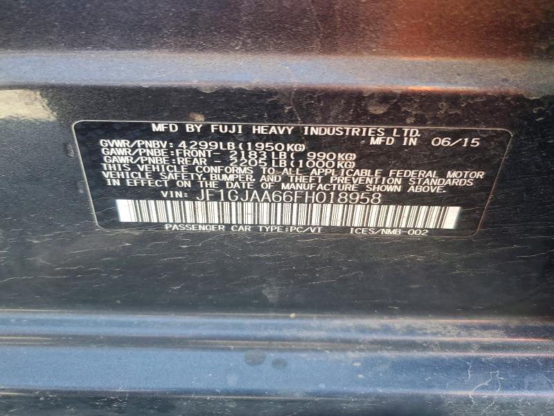 Aukcja sprzedaży 2015 Subaru Impreza, vin: JF1GJAA66FH018958, numer aukcji: 52408056