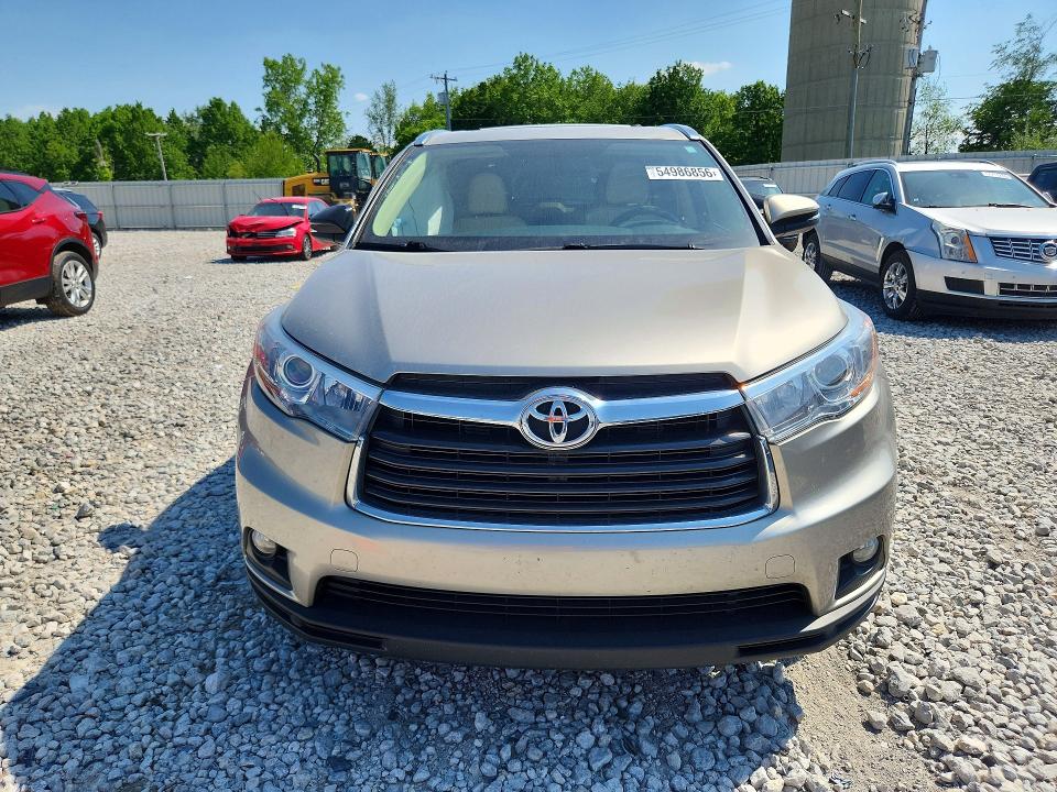 2015 Toyota Highlander მანქანა იყიდება აუქციონზე, vin: 5TDJKRFH7FS183757, აუქციონის ნომერი: 54986856