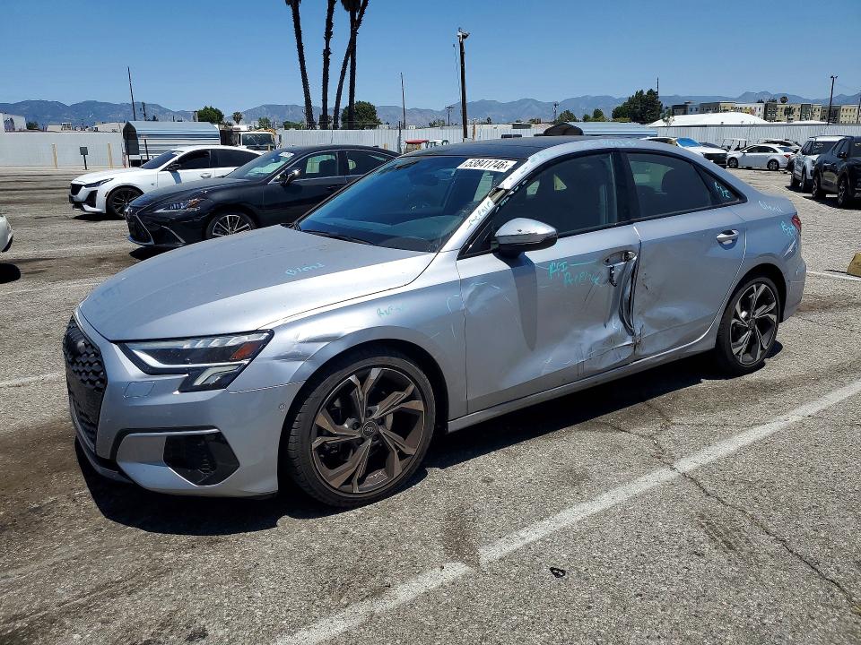 2023 Audi A3 მანქანა იყიდება აუქციონზე, vin: WAUAUDGY2PA106429, აუქციონის ნომერი: 53841746