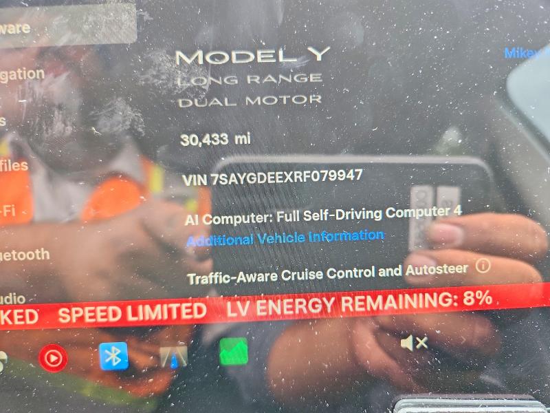55558896 :رقم المزاد ، 7SAYGDEEXRF079947 vin ، 2024 Tesla Model Y مزاد بيع