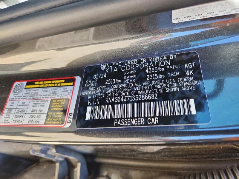 Продажа на аукционе авто 2025 Kia K5, vin: KNAG34J71S5286632, номер лота: 53529166