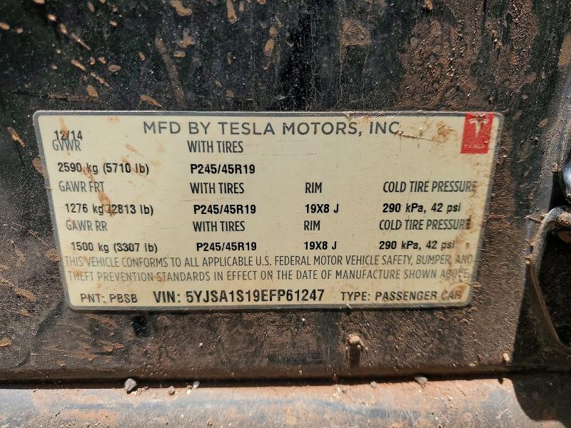 Aukcja sprzedaży 2014 Tesla Model S, vin: 5YJSA1S19EFP61247, numer aukcji: 55787196