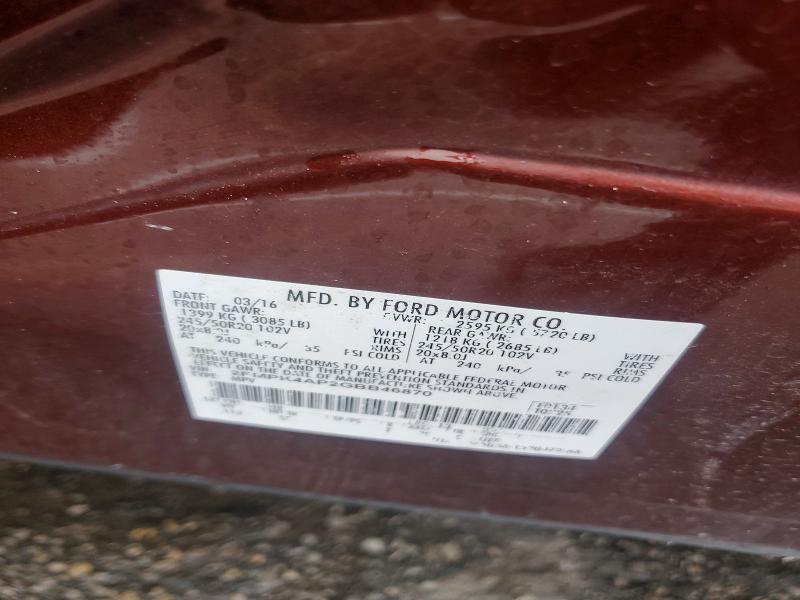 Продажа на аукционе авто 2016 Ford Edge, vin: 2FMPK4AP2GBB46870, номер лота: 54667166