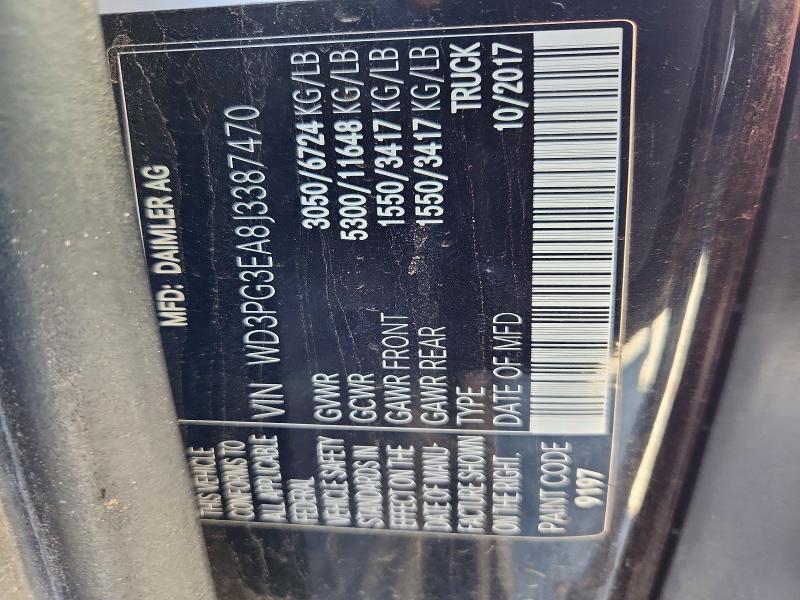 54530696 :رقم المزاد ، WD3PG3EA8J3387470 vin ، 2018 Mercedes Benz Metris مزاد بيع