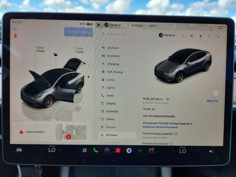 Aukcja sprzedaży 2025 Tesla Model Y, vin: 7SAYGDEDXSF264660, numer aukcji: 51893916