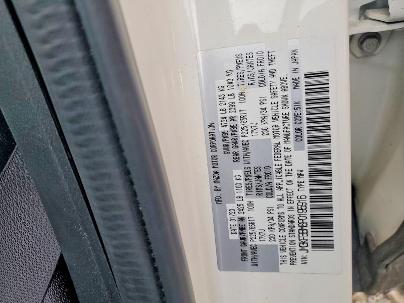 53939716 :رقم المزاد ، JM3KFBBM8P0195916 vin ، 2023 Mazda Cx-5 مزاد بيع