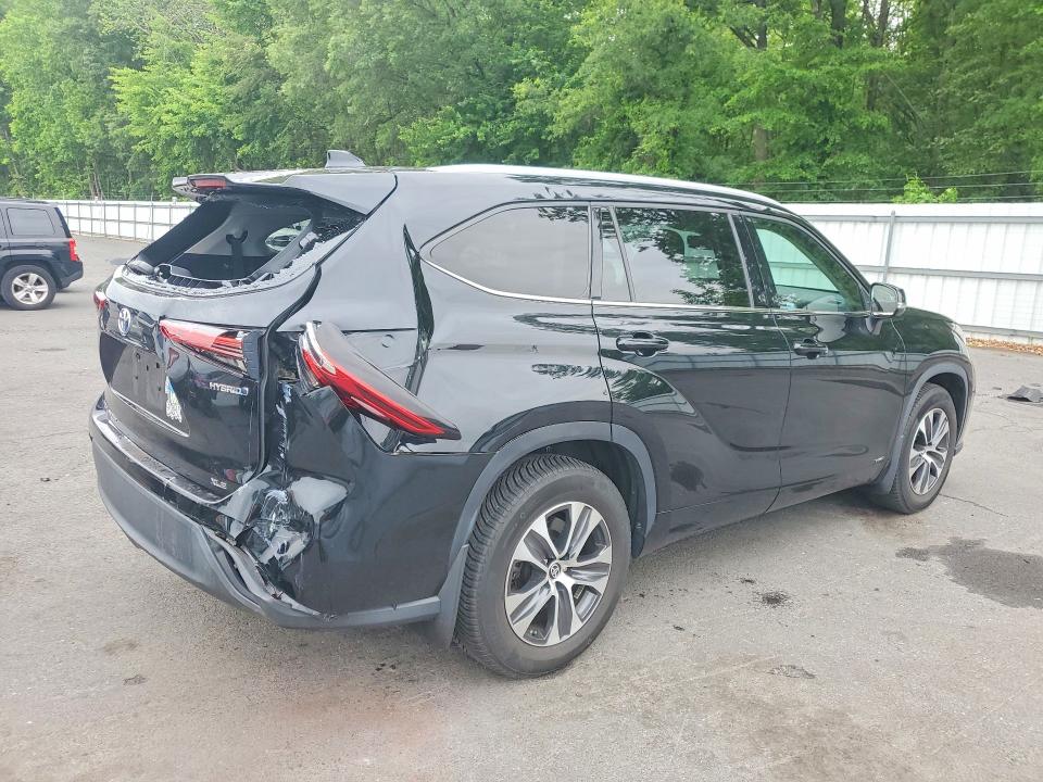 2022 Toyota Highlander Hybrid მანქანა იყიდება აუქციონზე, vin: 5TDGBRCH4NS538235, აუქციონის ნომერი: 54048876