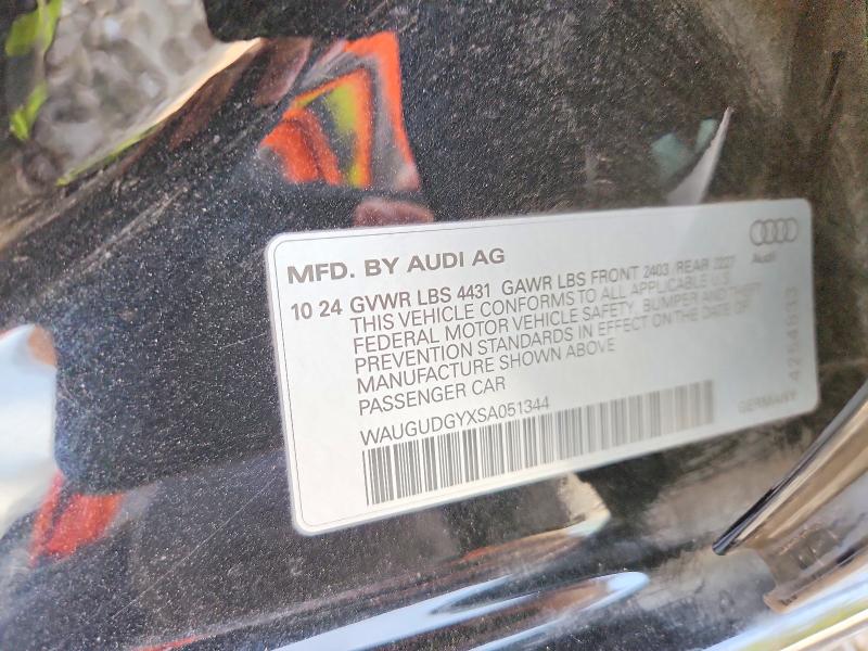 Продаж на аукціоні авто 2025 Audi A3, vin: WAUGUDGYXSA051344, номер лоту: 52287216