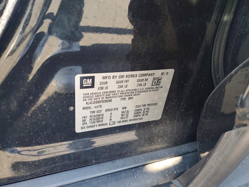 Продажа на аукционе авто 2015 Buick Encore, vin: KL4CJDSB5FB268386, номер лота: 54534906
