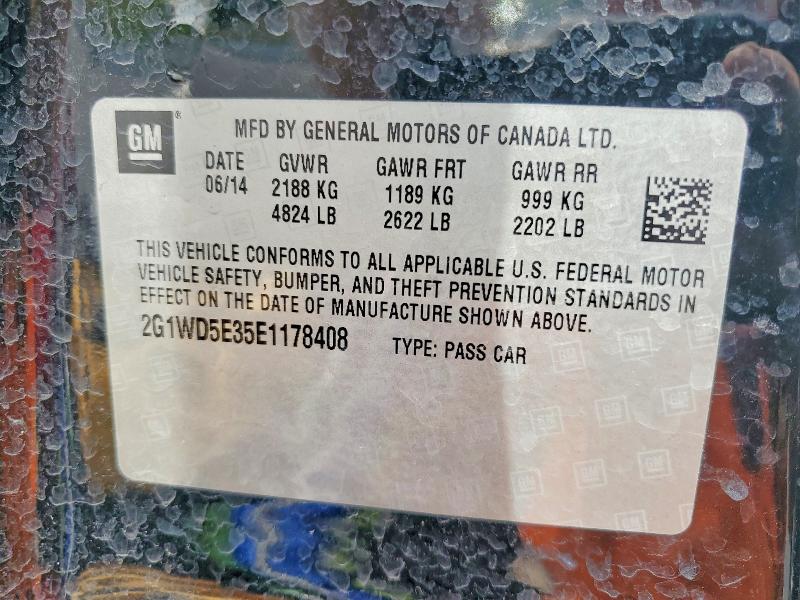 Aukcja sprzedaży 2014 Chevrolet Impala Limited, vin: 2G1WD5E35E1178408, numer aukcji: 54859906