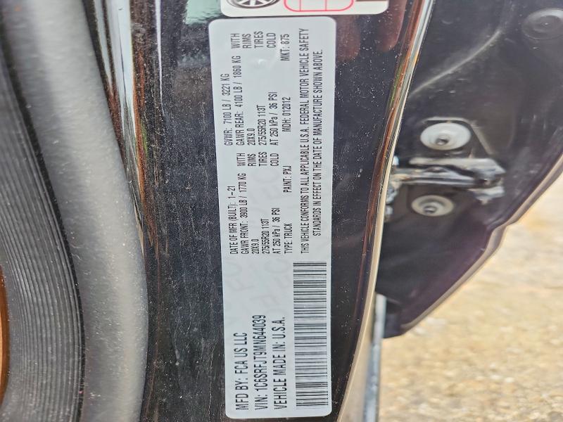 53021096 :رقم المزاد ، 1C6SRFJT9MN644039 vin ، 2021 Ram 1500 مزاد بيع