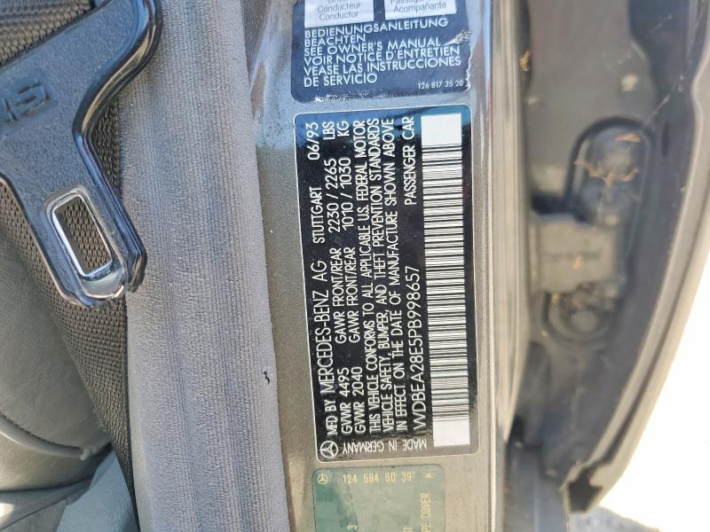 Продажа на аукционе авто 1993 Mercedes-benz 300, vin: WDBEA28E5PB998657, номер лота: 51566576