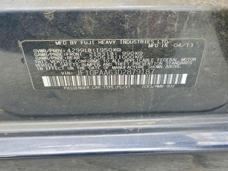 Продажа на аукционе авто 2013 Subaru Impreza, vin: JF1GPAA63D2879187, номер лота: 53794496