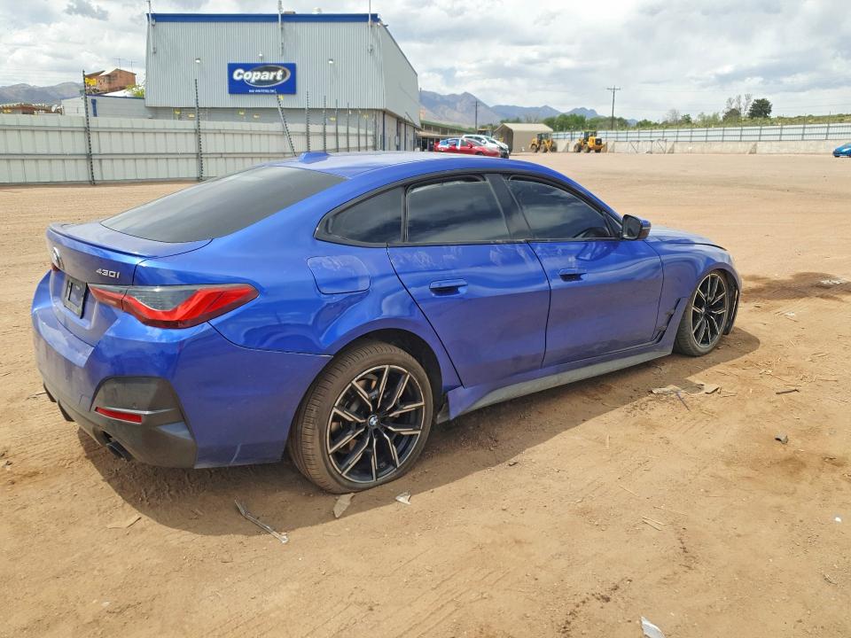 53929386 :رقم المزاد ، WBA63AV02NFM87557 vin ، 2022 Bmw 430i مزاد بيع