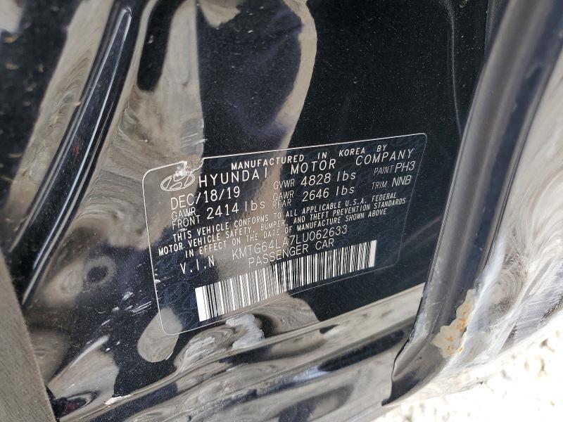 53163006 :رقم المزاد ، KMTG64LA7LU062633 vin ، 2020 Genesis G70 مزاد بيع