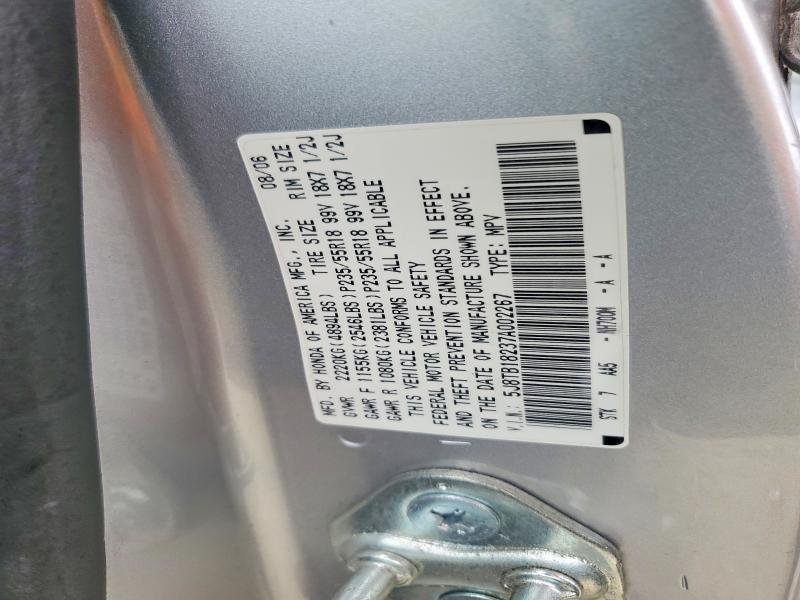52534256 :رقم المزاد ، 5J8TB18237A002267 vin ، 2007 Acura Rdx مزاد بيع