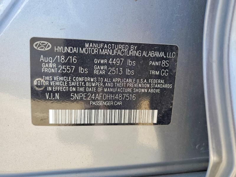 Aukcja sprzedaży 2017 Hyundai Sonata, vin: 5NPE24AF0HH487516, numer aukcji: 52744476