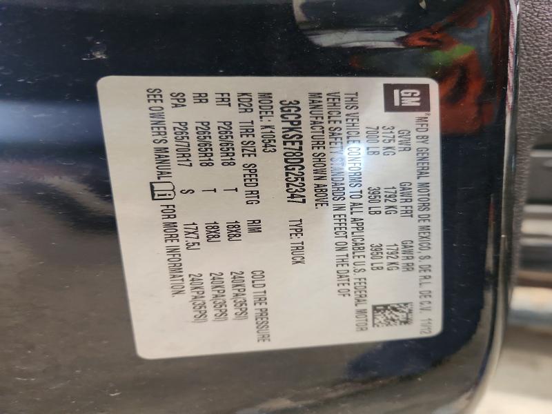 Продажа на аукционе авто 2013 Chevrolet Silverado, vin: 3GCPKSE78DG252347, номер лота: 54776456