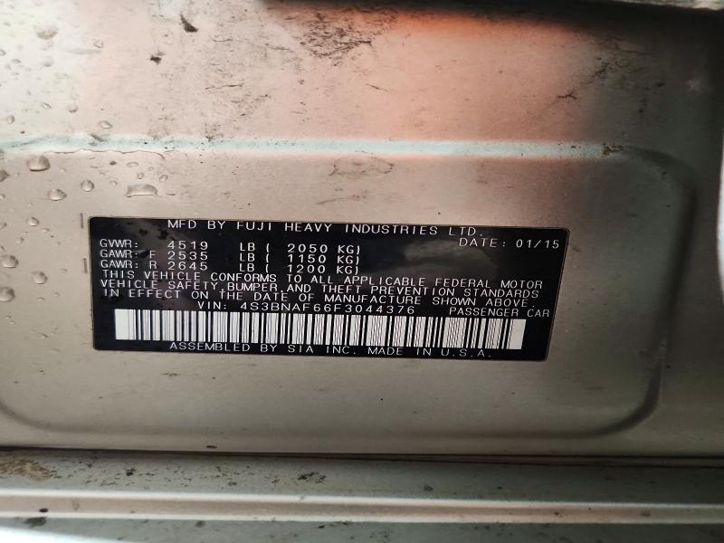 Продаж на аукціоні авто 2015 Subaru Legacy, vin: 4S3BNAF66F3044376, номер лоту: 53544546