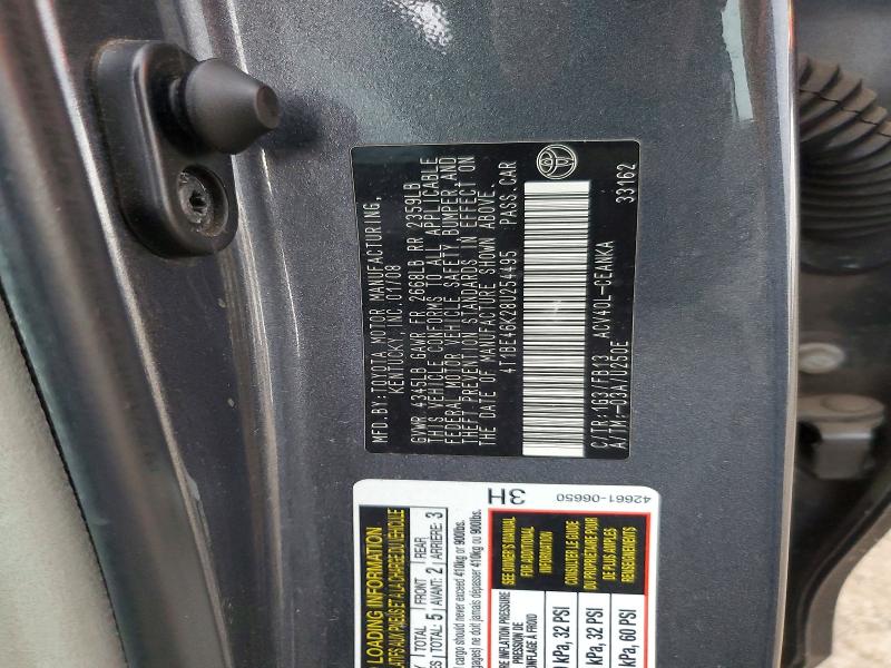 Продажа на аукционе авто 2008 Toyota Camry, vin: 4T1BE46K28U254495, номер лота: 52037946