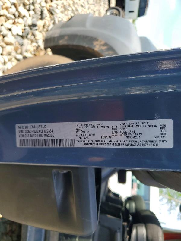 Продажа на аукционе авто 2020 Ram Promaster 3500, vin: 3C6URVJGXLE129334, номер лота: 60636956