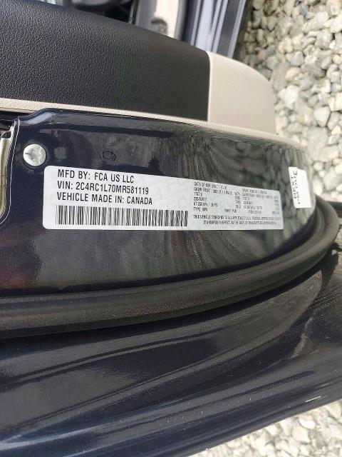 Продажа на аукционе авто 2021 Chrysler Pacifica, vin: 2C4RC1L70MR581119, номер лота: 53129196