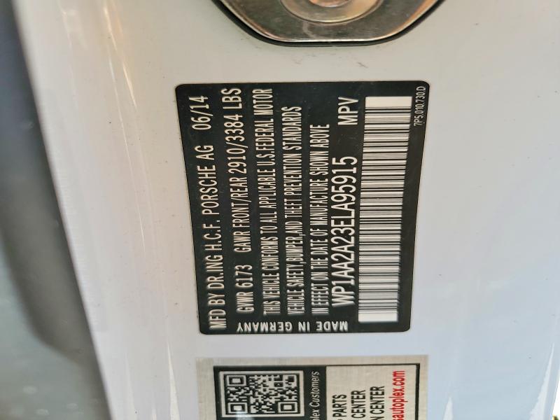 55144556 :رقم المزاد ، WP1AA2A23ELA95915 vin ، 2014 Porsche Cayenne مزاد بيع