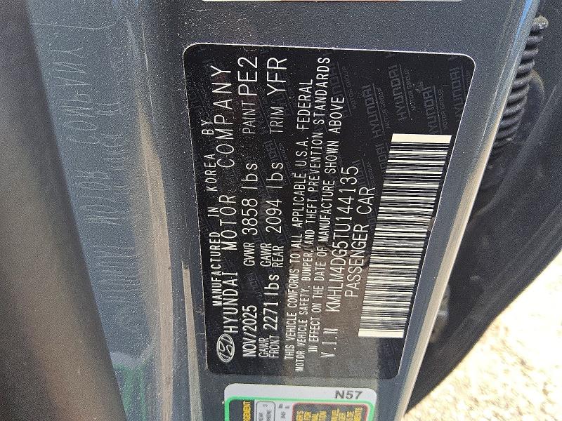 Продажа на аукционе авто 2026 Hyundai Elantra, vin: KMHLM4DG5TU144135, номер лота: 54040306