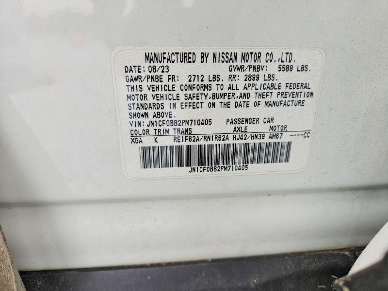 2023 Nissan Ariya მანქანა იყიდება აუქციონზე, vin: JN1CF0BB2PM710405, აუქციონის ნომერი: 53188896