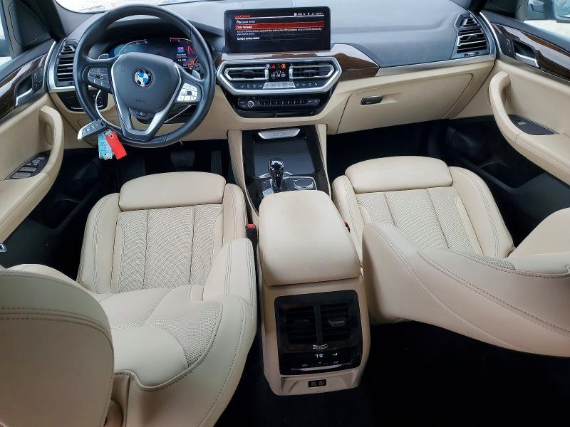 2022 Bmw X3 მანქანა იყიდება აუქციონზე, vin: 5UX53DP08N9K66815, აუქციონის ნომერი: 51661516