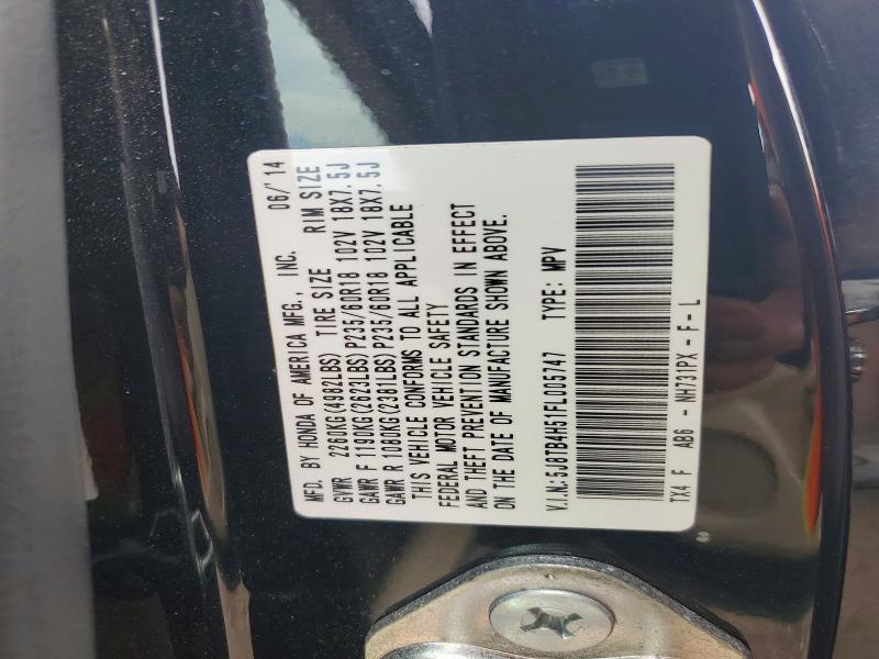 2015 Acura Rdx მანქანა იყიდება აუქციონზე, vin: 5J8TB4H51FL005747, აუქციონის ნომერი: 52615246