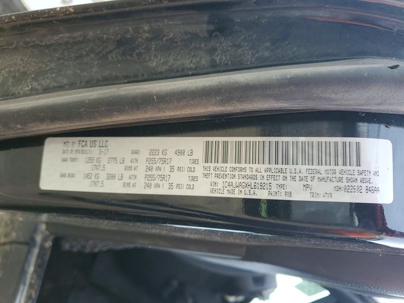 51847136 :رقم المزاد ، 1C4AJWAGXHL619215 vin ، 2017 Jeep Wrangler مزاد بيع