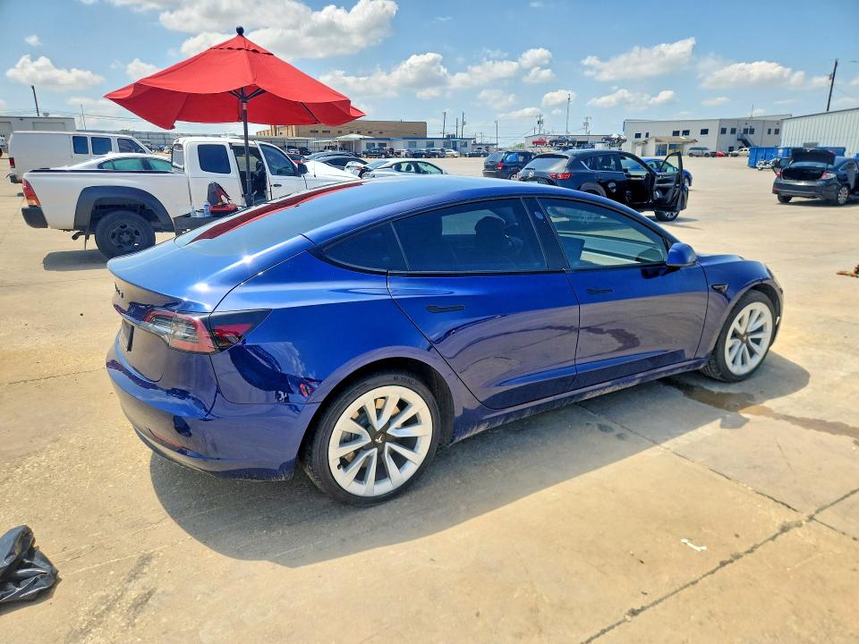 54537686 :رقم المزاد ، 5YJ3E1EA0NF287368 vin ، 2022 Tesla Model 3 مزاد بيع