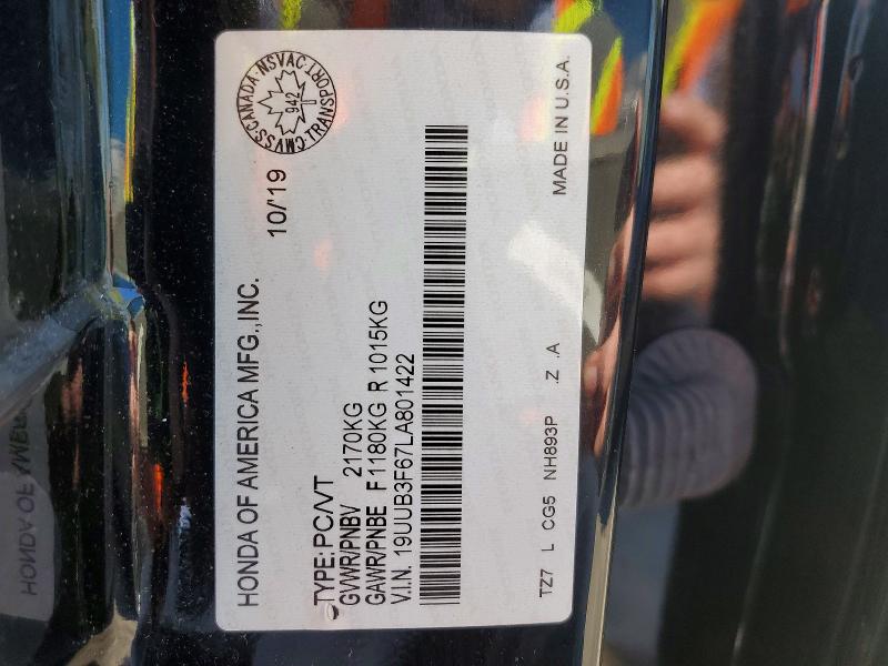 Aukcja sprzedaży 2020 Acura Tlx, vin: 19UUB3F67LA801422, numer aukcji: 52577416