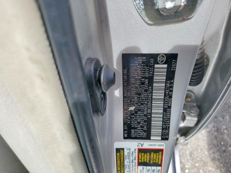 Aukcja sprzedaży 2012 Toyota Avalon, vin: 4T1BK3DB4CU467544, numer aukcji: 55070456