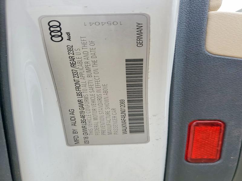 Продаж на аукціоні авто 2018 Audi A4, vin: WAUKMAF48JN012069, номер лоту: 53176736