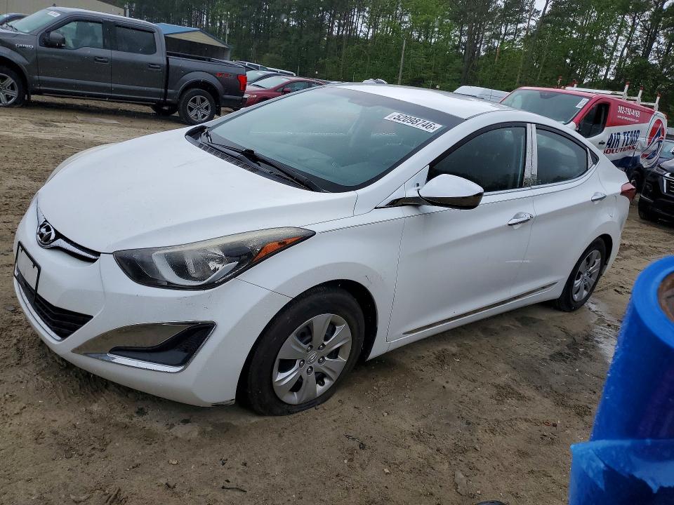 2016 Hyundai Elantra მანქანა იყიდება აუქციონზე, vin: 5NPDH4AE3GH666326, აუქციონის ნომერი: 52098746