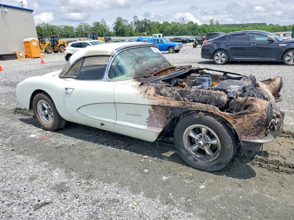 55021956 :رقم المزاد ، E57S105422 vin ، 1957 Chevrolet Corvette مزاد بيع