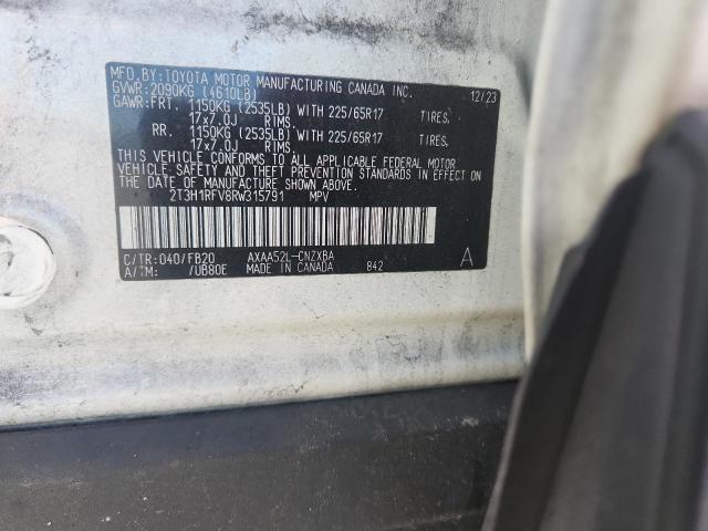 52299946 :رقم المزاد ، 2T3H1RFV8RW315791 vin ، 2024 Toyota Rav4 مزاد بيع