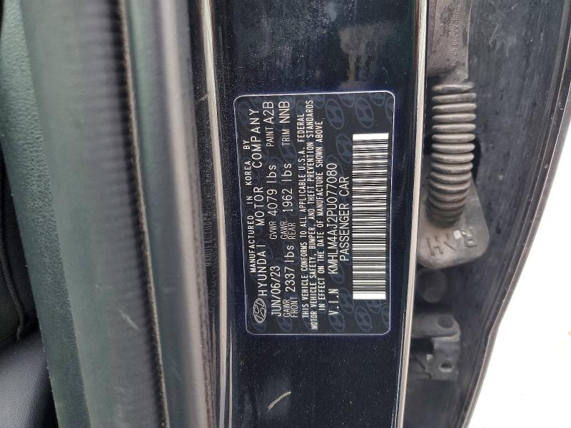 2023 Hyundai Elantra მანქანა იყიდება აუქციონზე, vin: KMHLM4AJ2PU077080, აუქციონის ნომერი: 53285036