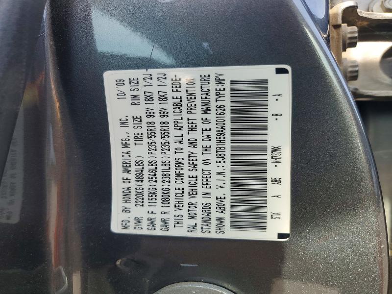 Aukcja sprzedaży 2010 Acura Rdx, vin: 5J8TB1H59AA001626, numer aukcji: 54014816
