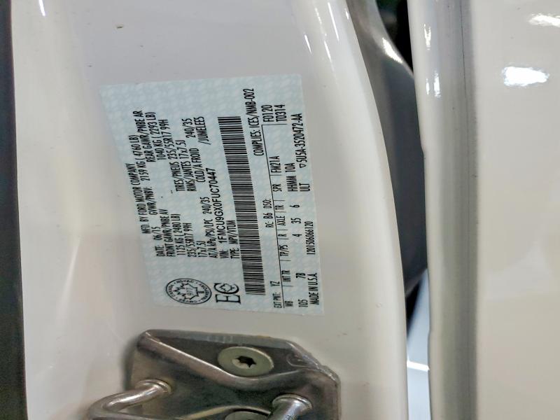 2015 Ford Escape მანქანა იყიდება აუქციონზე, vin: 1FMCU9GX0FUC70447, აუქციონის ნომერი: 50621246