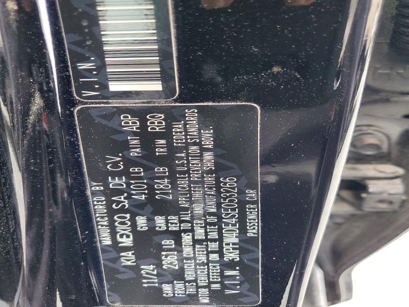 2025 Kia K4 მანქანა იყიდება აუქციონზე, vin: 3KPFW4DE4SE053266, აუქციონის ნომერი: 55178746