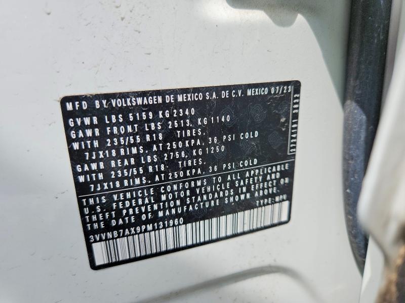 Продажа на аукционе авто 2023 Volkswagen Tiguan, vin: 3VVNB7AX9PM131960, номер лота: 55198136