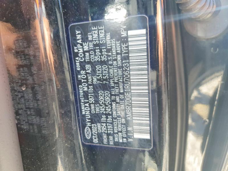 Продаж на аукціоні авто 2024 Hyundai Palisade, vin: KM8R7DGE1RU706231, номер лоту: 51632936