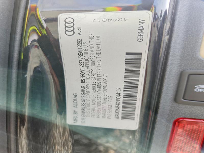 2017 Audi A4 მანქანა იყიდება აუქციონზე, vin: WAUKMAF4XHN044192, აუქციონის ნომერი: 54751356