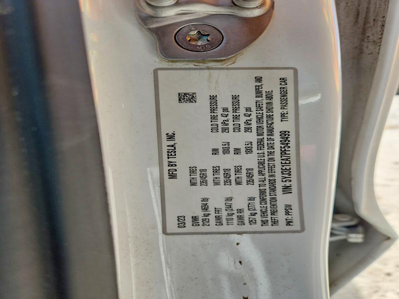 Продажа на аукционе авто 2023 Tesla Model 3, vin: 5YJ3E1EA7PF549499, номер лота: 53640786