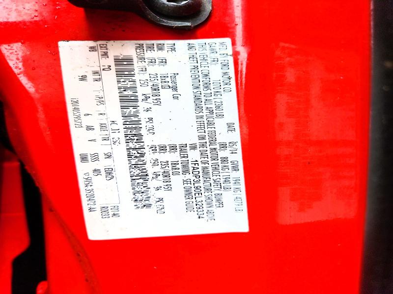 52961786 :رقم المزاد ، 1FADP3L90EL329334 vin ، 2014 Ford Focus مزاد بيع